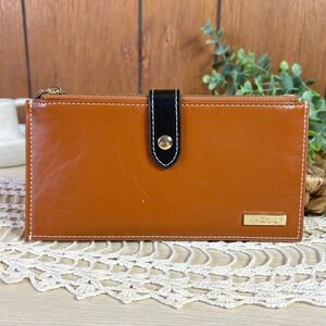 Andoilt Women Brown Faux Leather Zip Around Wallet Organizer Card Holder